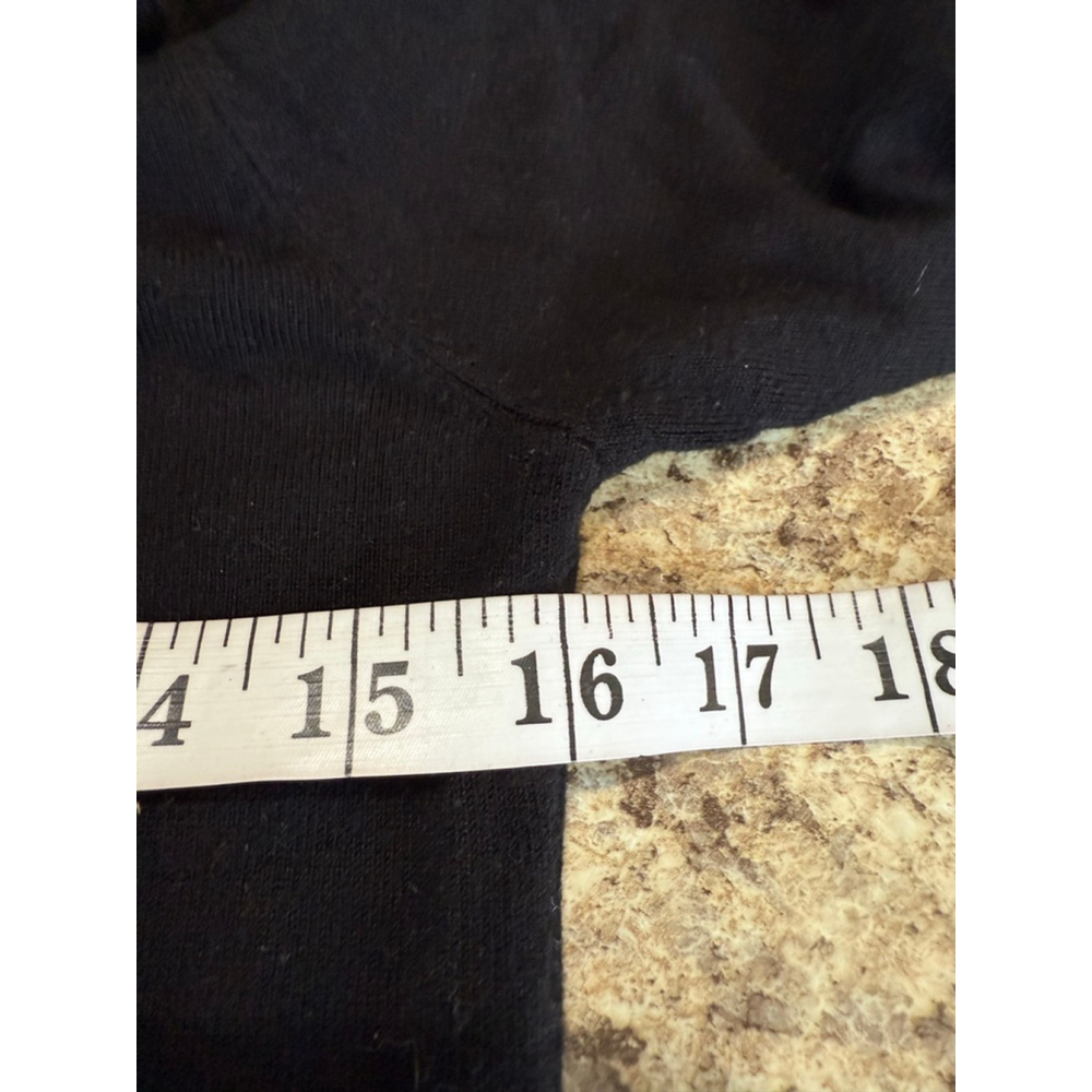 Women's Zara Black Gold Button Crew Neck Sweater M - Picture 6 of 8
